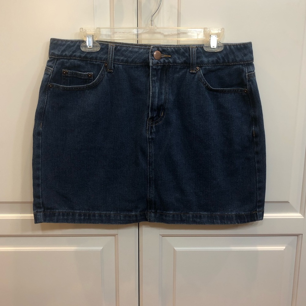 Forever 21 Plus Jean Skirt with Pockets, Size 12